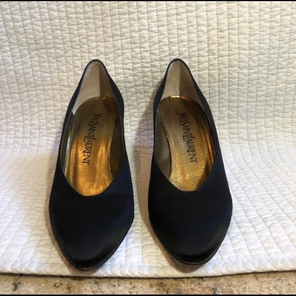 Big discount Today only 
YSL Black Satin Heels - Picture 5 of 6